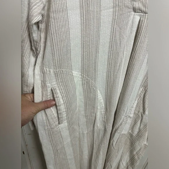 Free People Yumi Long Sleeve V-Neck Dress Midi Dress Size Small - Picture 8 of 11